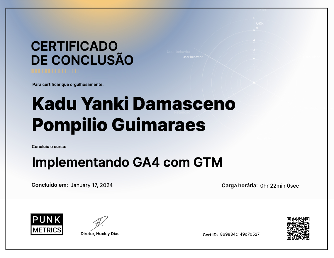 Implementando GA4 com GTM