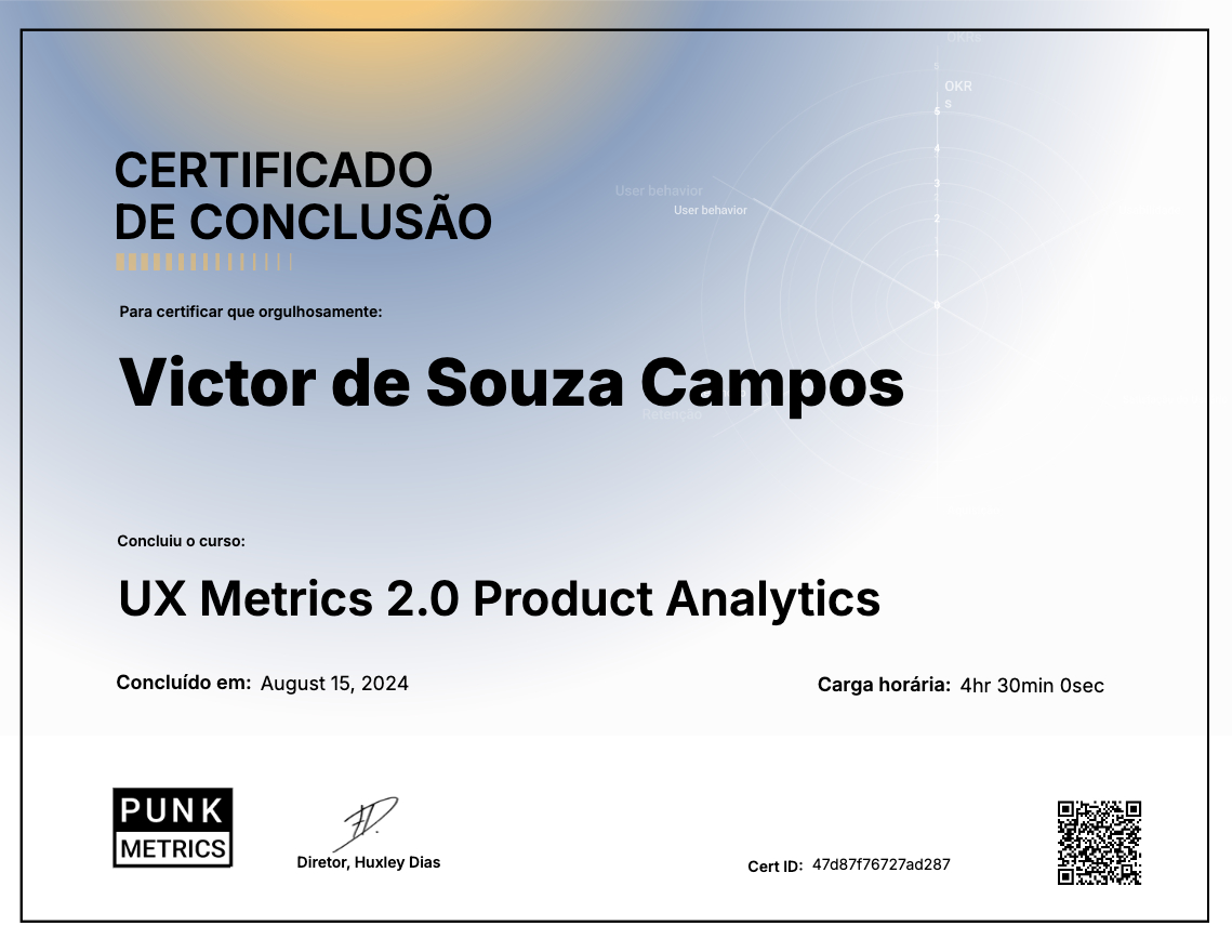 UX Metrics 2.0 Product Analytics