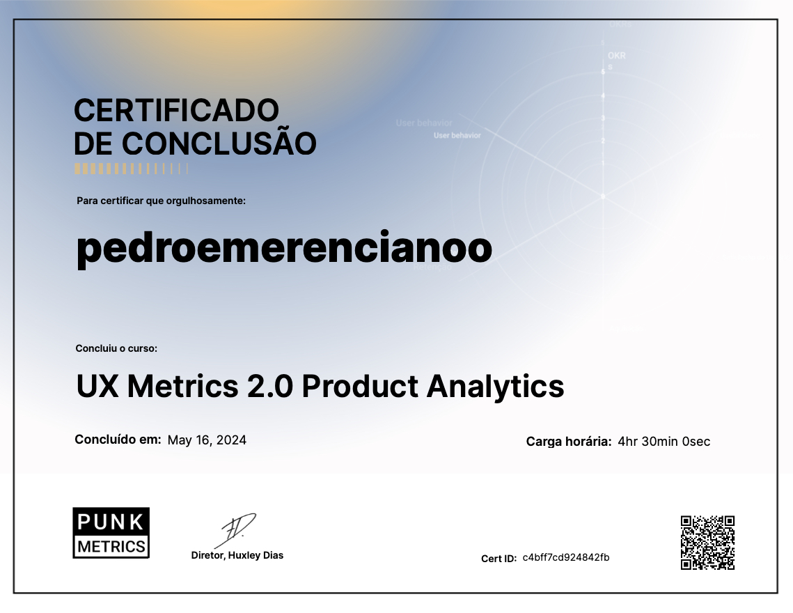 UX Metrics 2.0 Product Analytics